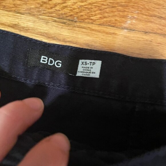 Urban Outfitters Navy Button Down snap Skirt - Picture 2 of 3